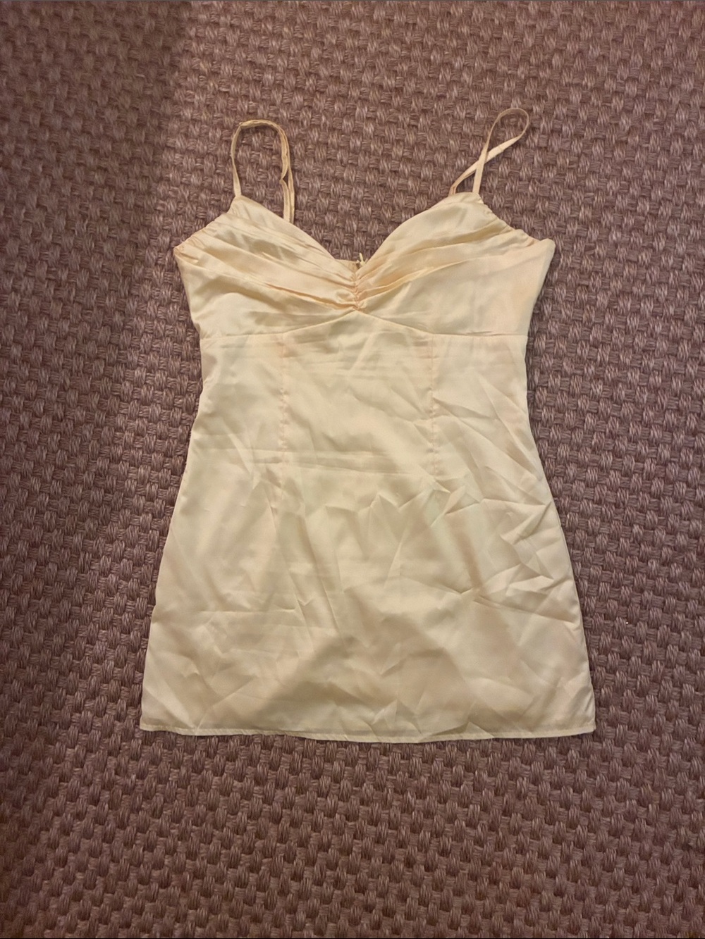 Beginning boutique yellow mini dress